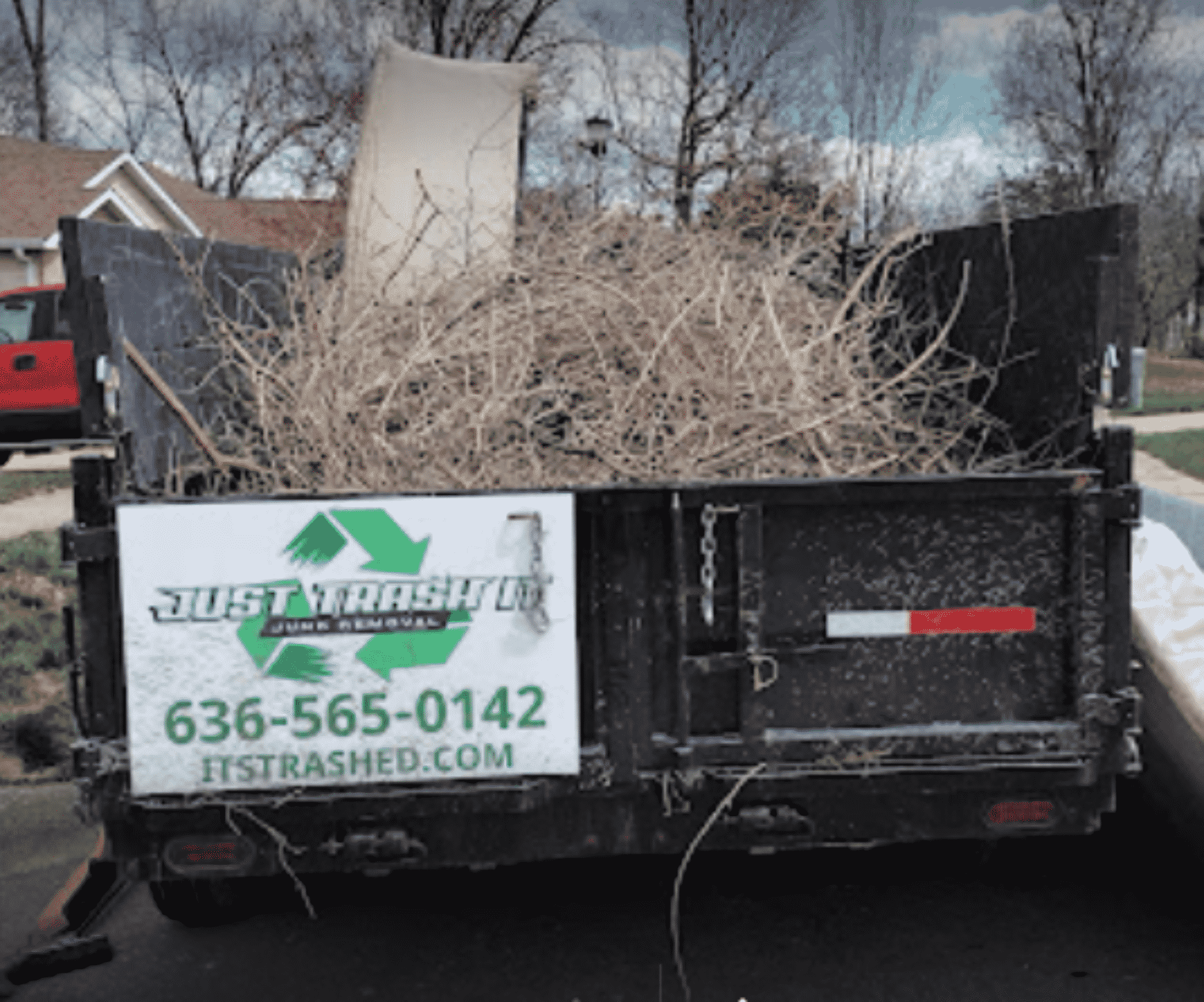 Yard waste removal in High Ridge, Missouri loaded